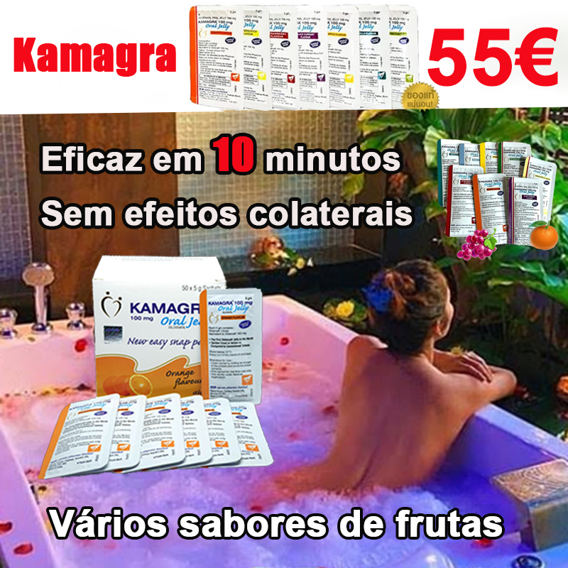 Kamagra Oral Gel [pagamento na entrega, entrega porta a porta gratuita, entrega discreta e confidencial ao cliente] - 1 caixa de Kamagra Oral Gel [100 mg × 50 saquetas] por apenas 54€ - Todos os sabores misturados.
